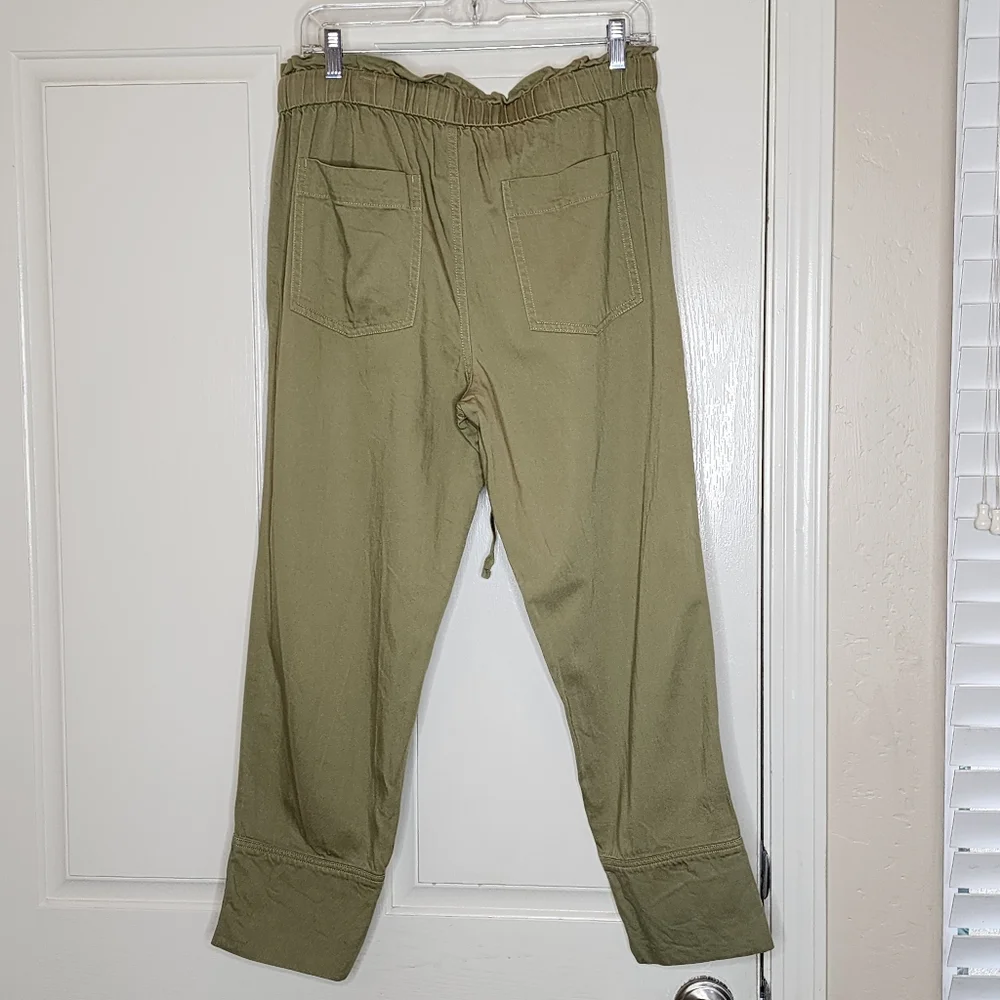Frye x Anthropologie domi paperbag waisted pants | Green | Size 27
